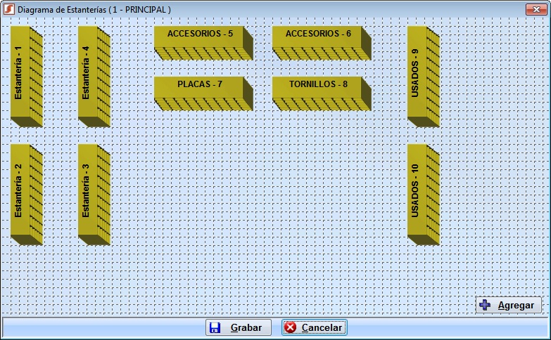 diagrama estanterias